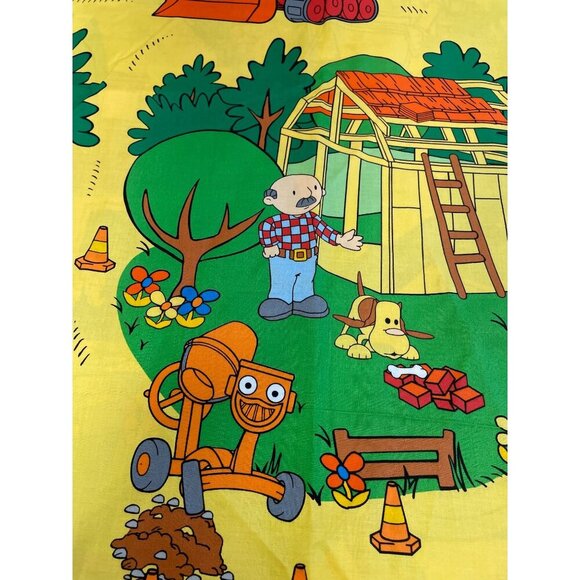 Vintage Cranston Print Works Bob The Builder Fabric Panel 2003 Crafts & Quilting - Picture 5 of 8